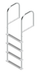 Stainless steel four step ladder