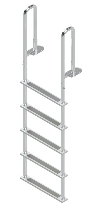 L-1320-LB Five-Step Topside Mount Stainless Steel Dock Ladder - 6" Handles