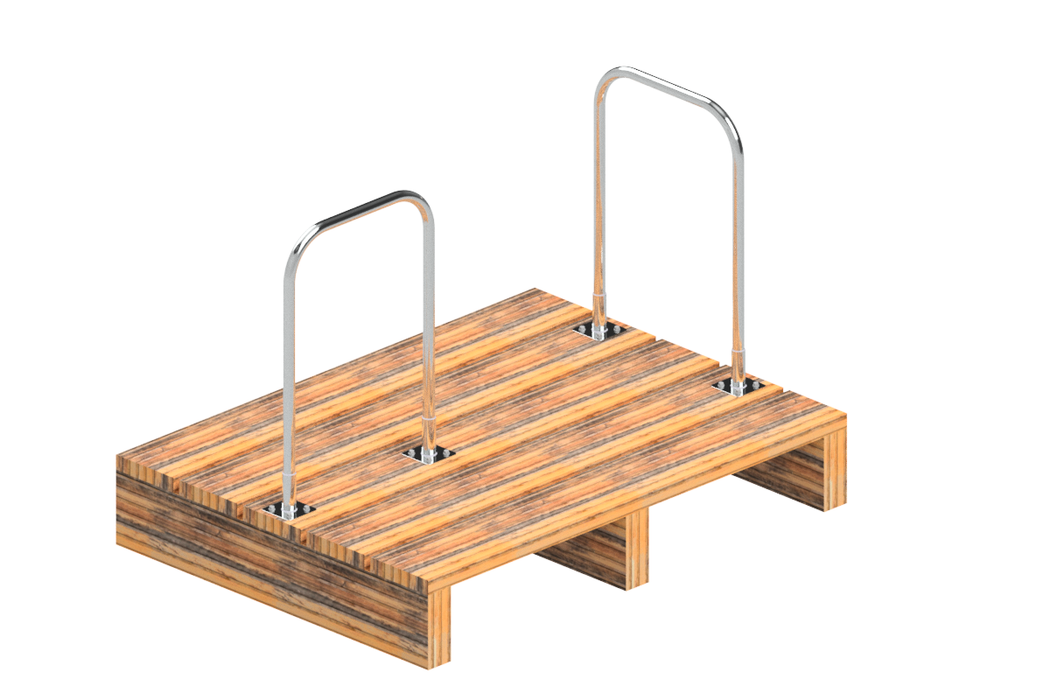 L-0500-LB Boarding Assist Rail  with a U-Shaped Handle