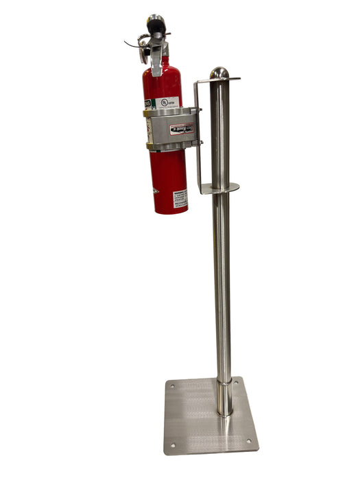 Floor-Mounted Fire Extinguisher Pedestal