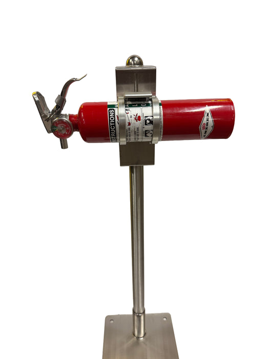 Floor-Mounted Fire Extinguisher Pedestal