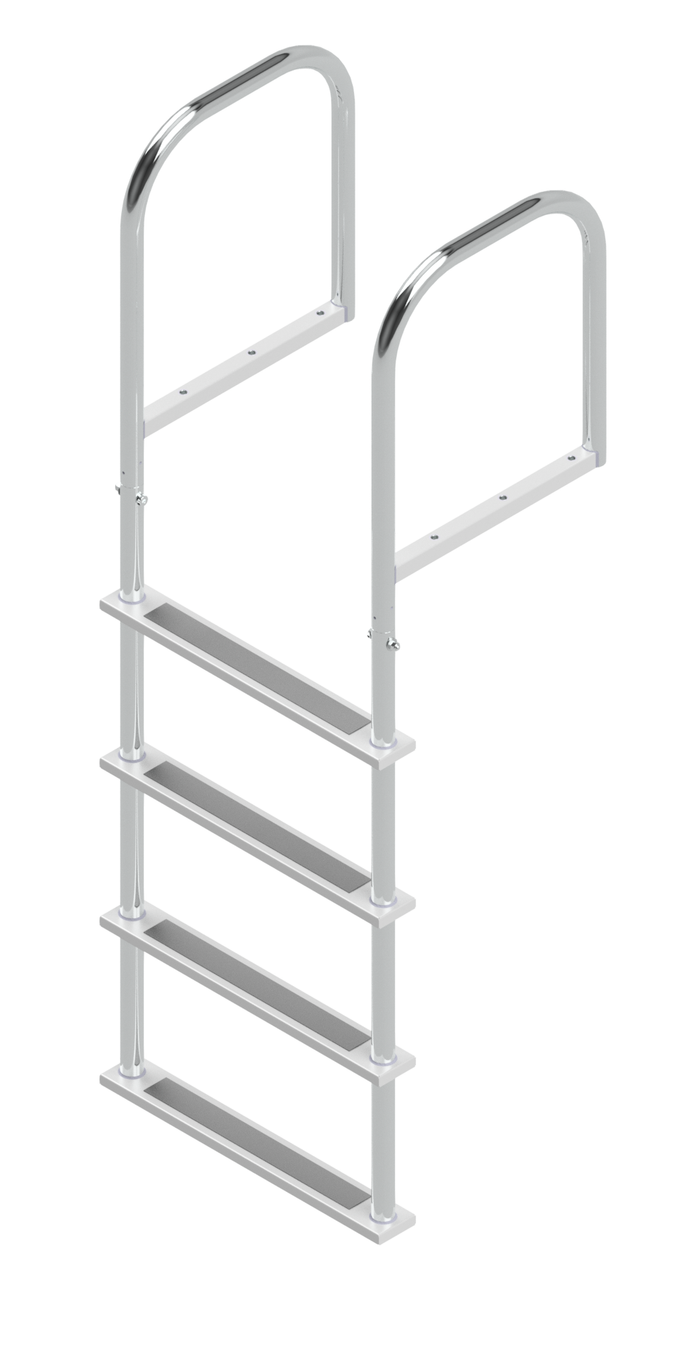 Stainless steel four step ladder
